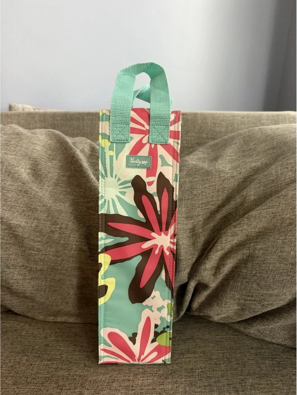 Thirty One Perfect Bottle Thermal In Daisy Craze Turquoise Floral